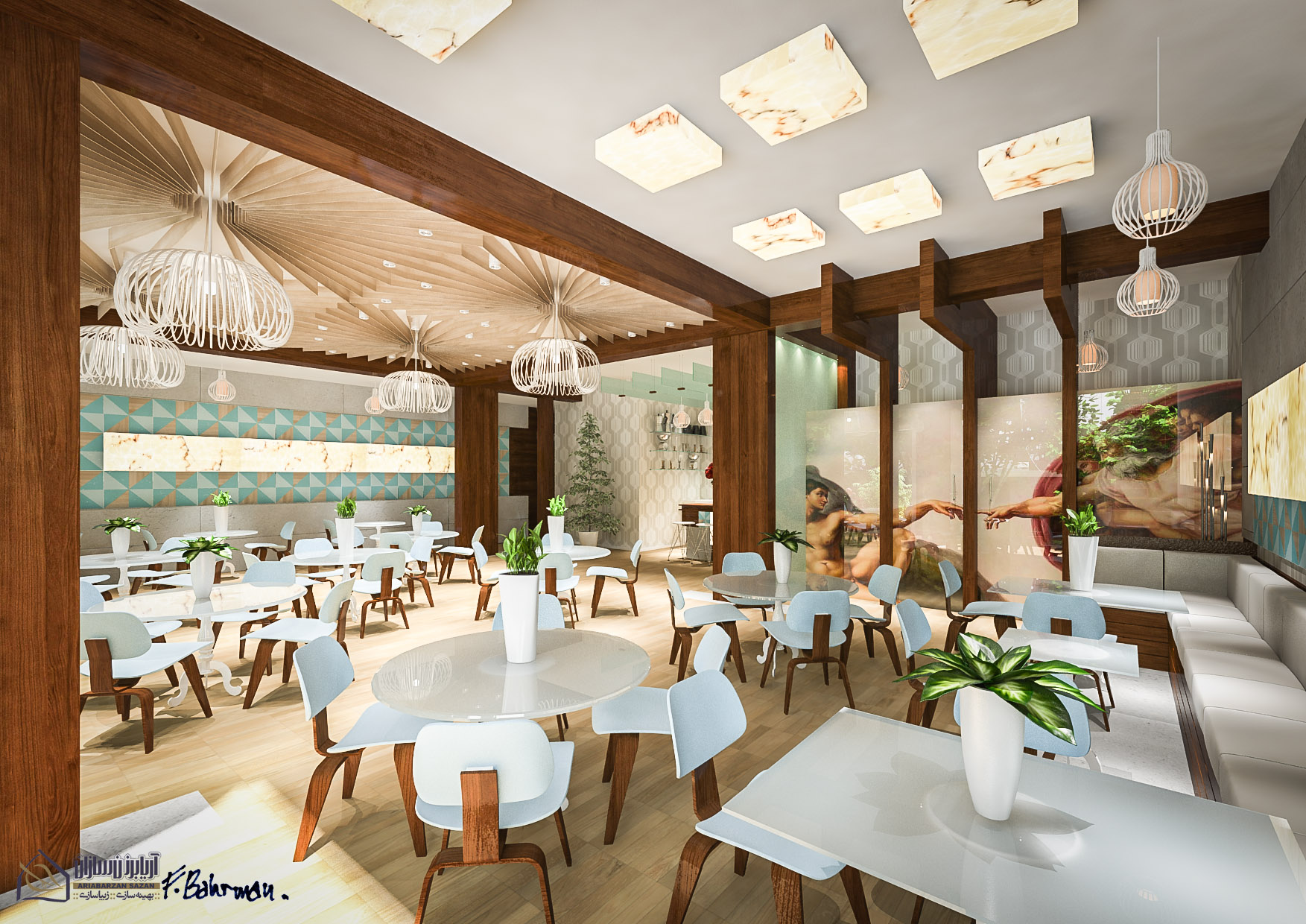 commercial interior food complex design architecture