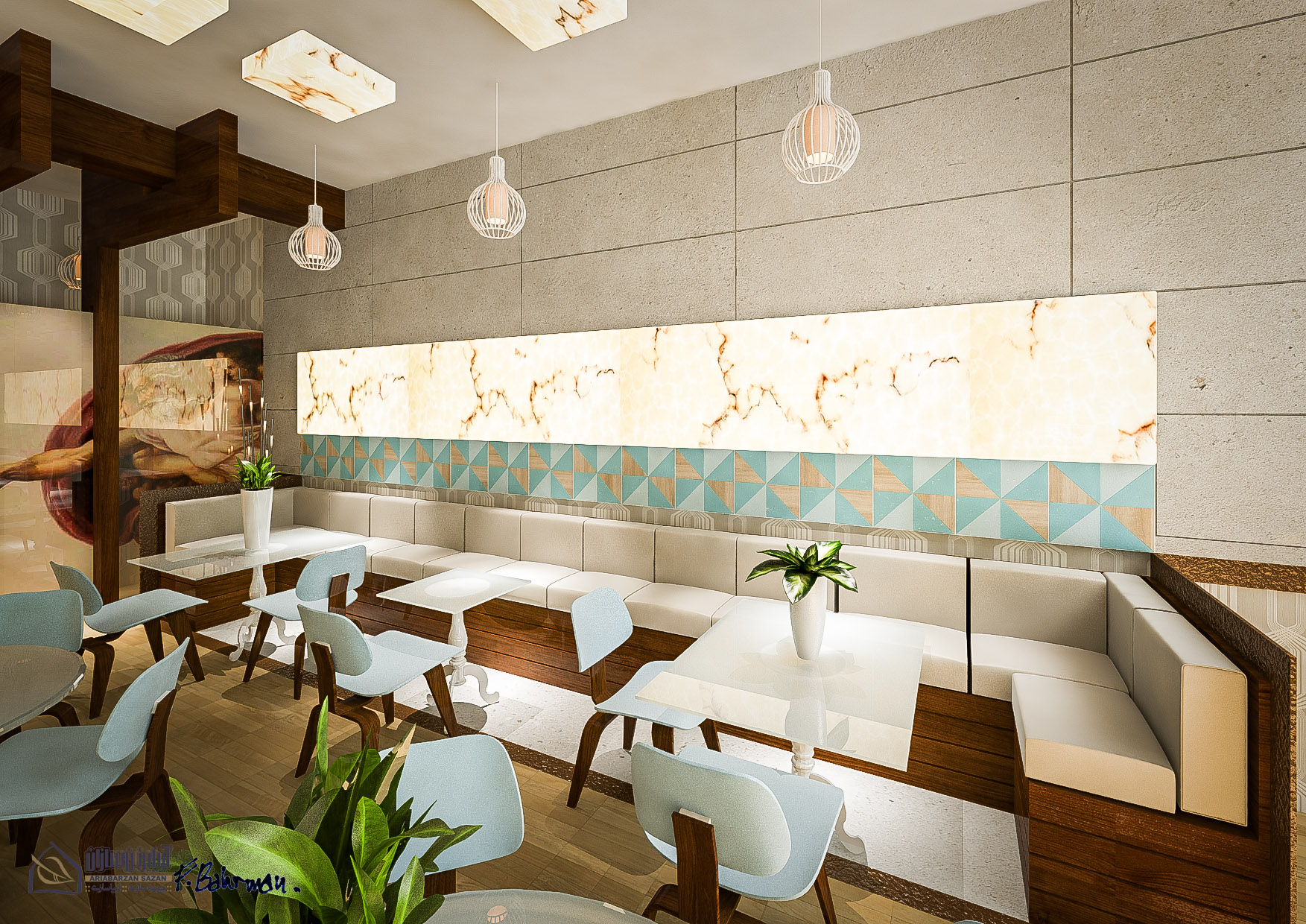 commercial interior food complex design architecture