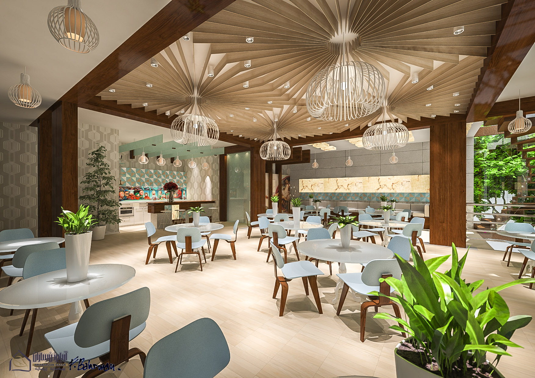 commercial interior food complex design architecture