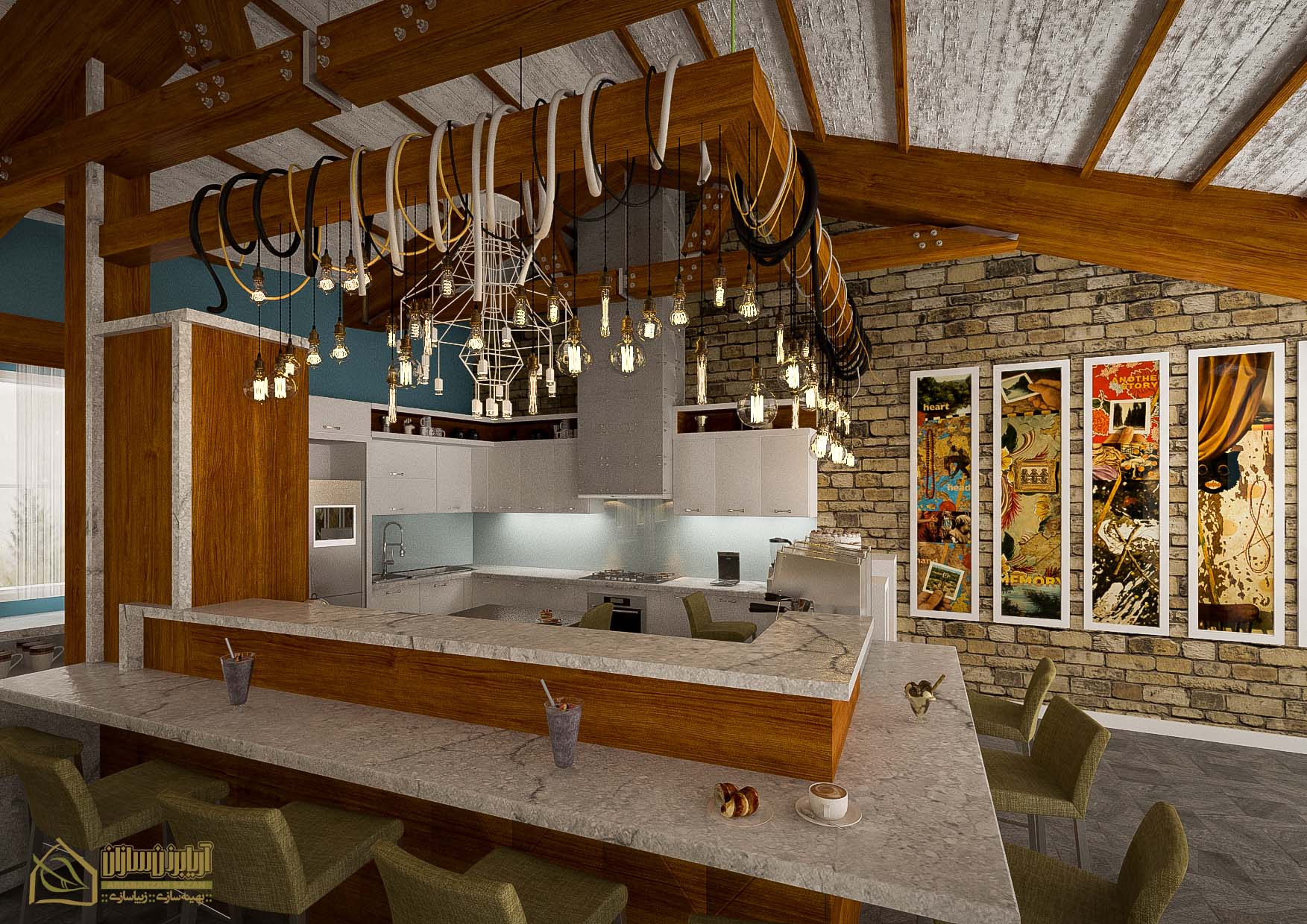 commercial interior food complex design architecture