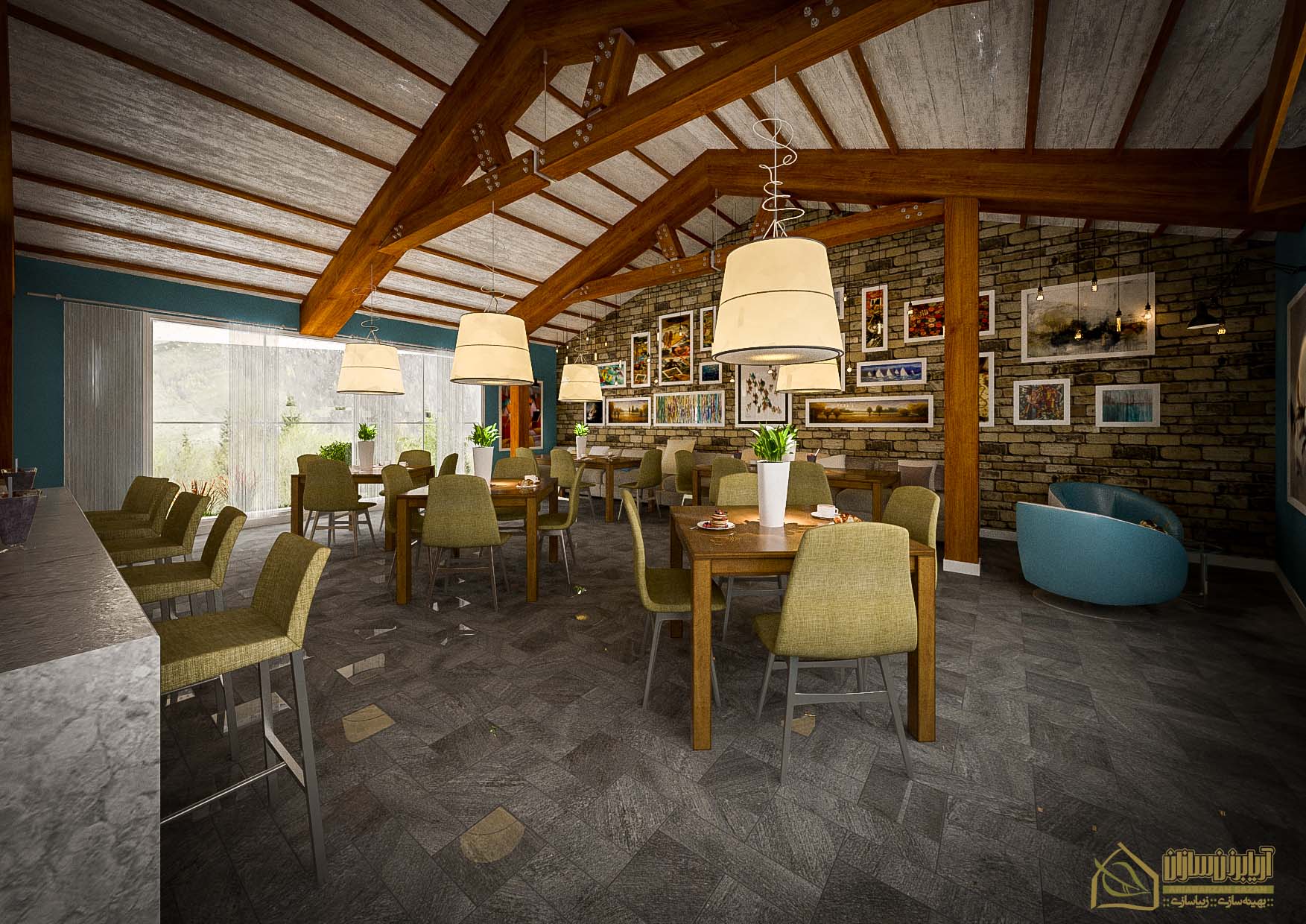 commercial interior food complex design architecture