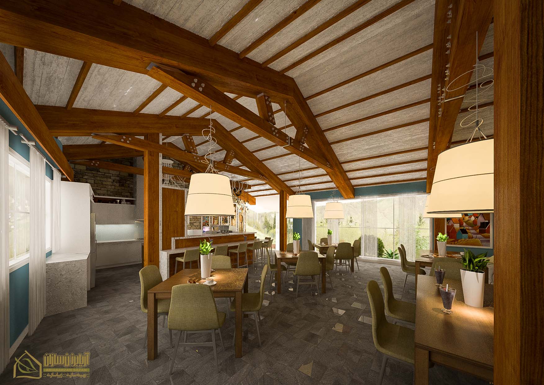 commercial interior food complex design architecture