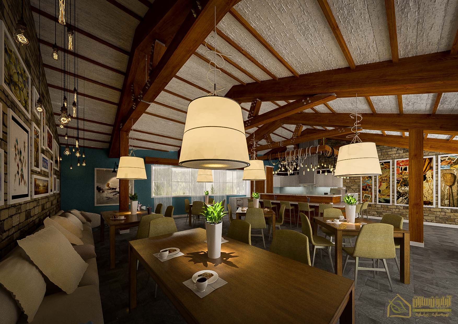 commercial interior food complex design architecture
