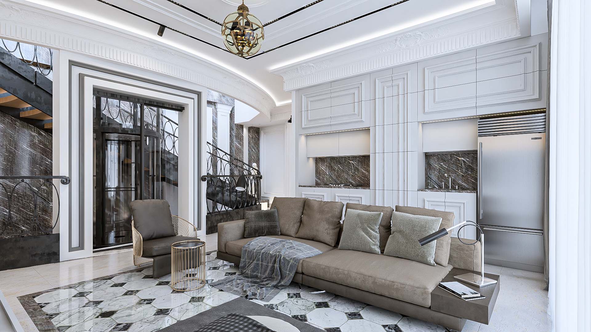 Villa Classic Interior Design Architecture Residential