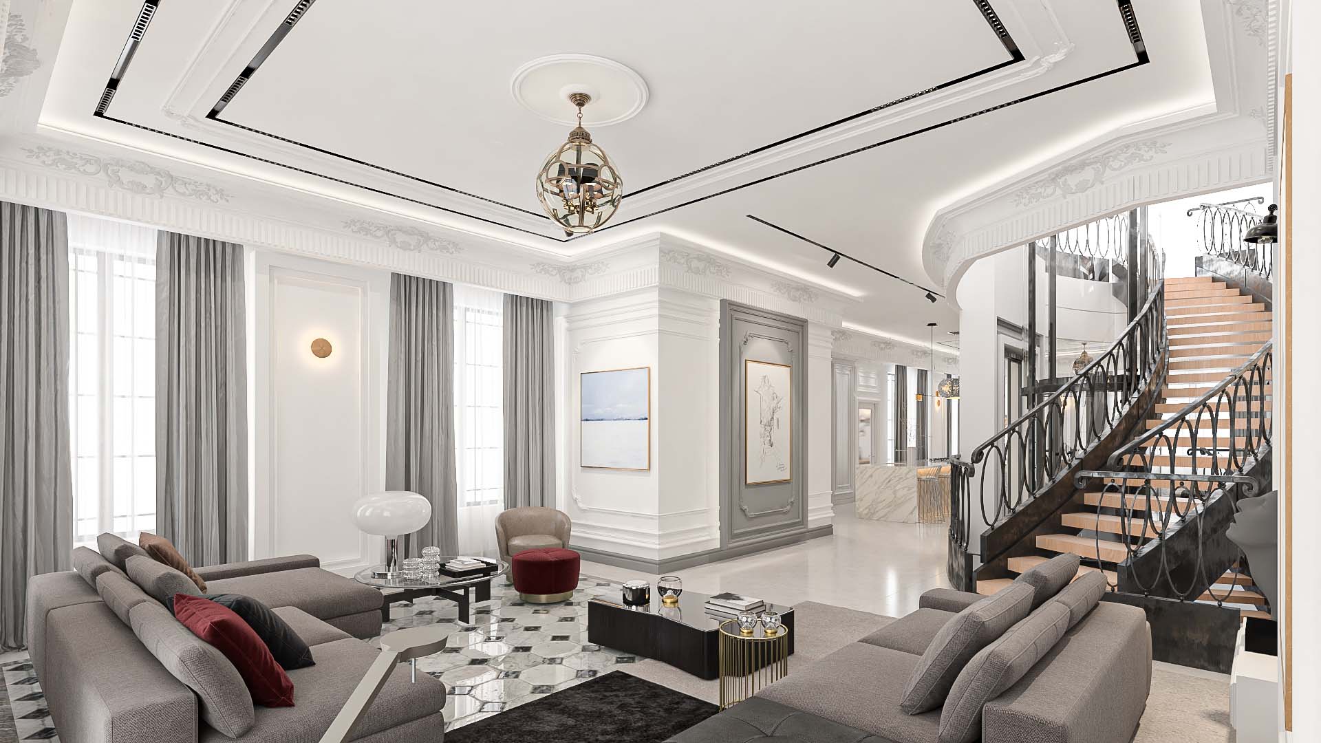 Villa Classic Interior Design Architecture Residential