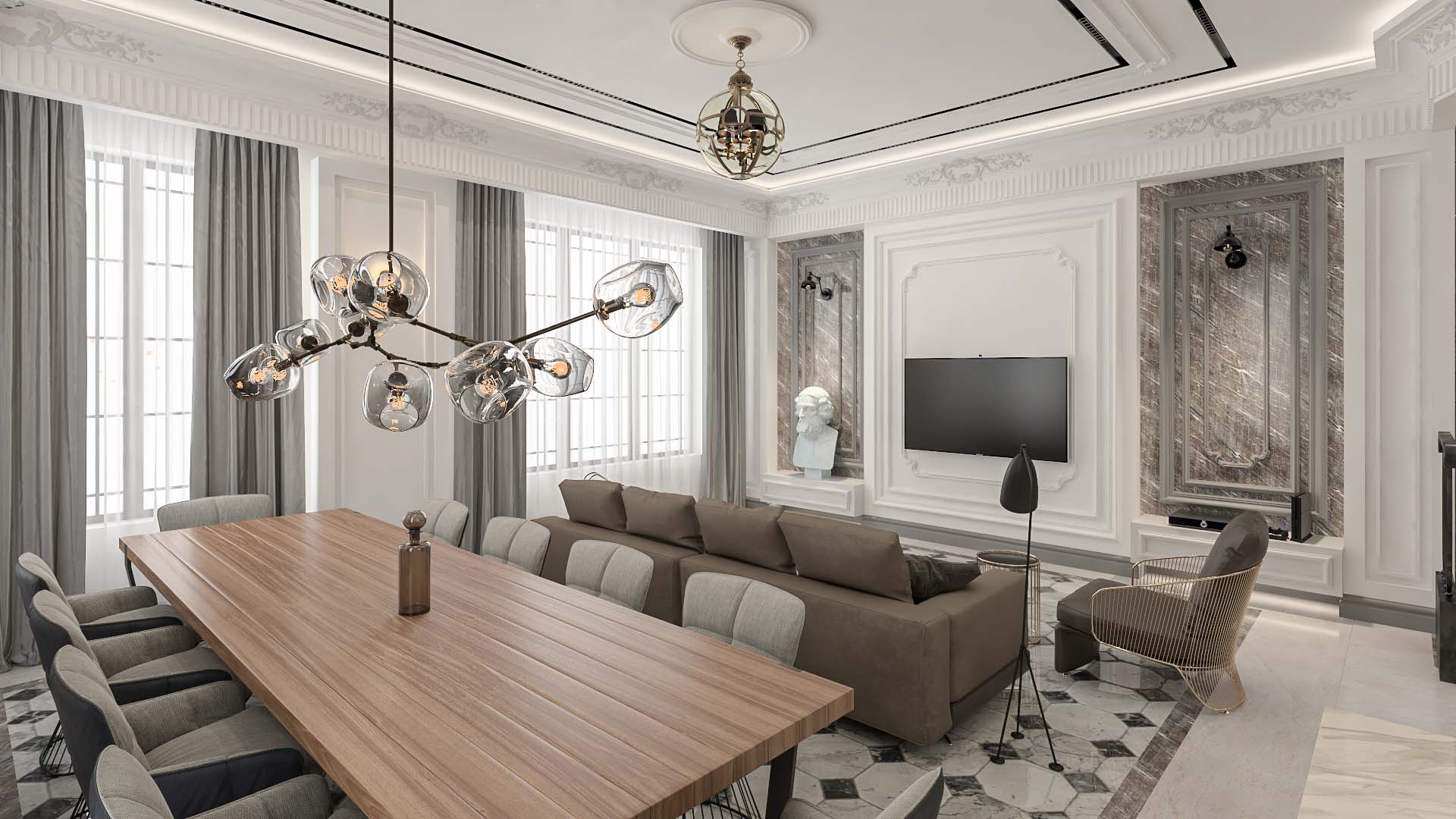 Villa Classic Interior Design Architecture Residential