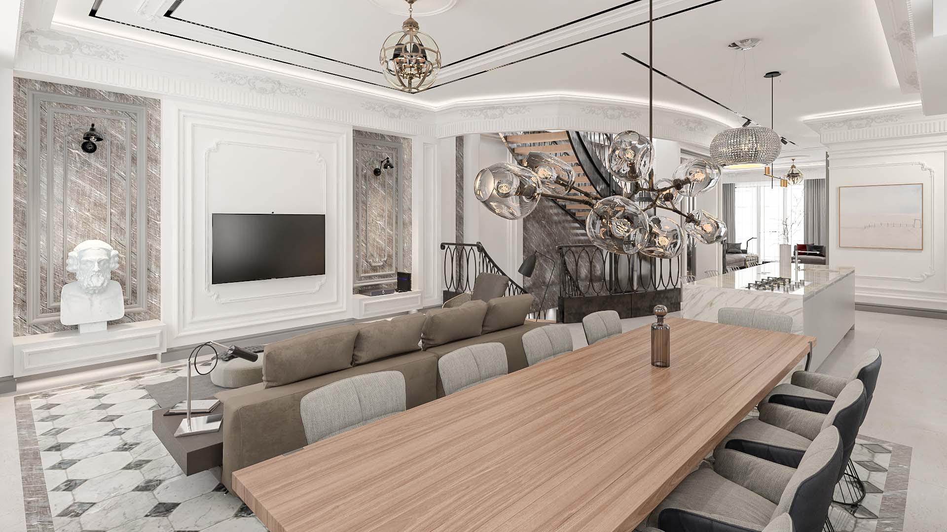 Villa Classic Interior Design Architecture Residential