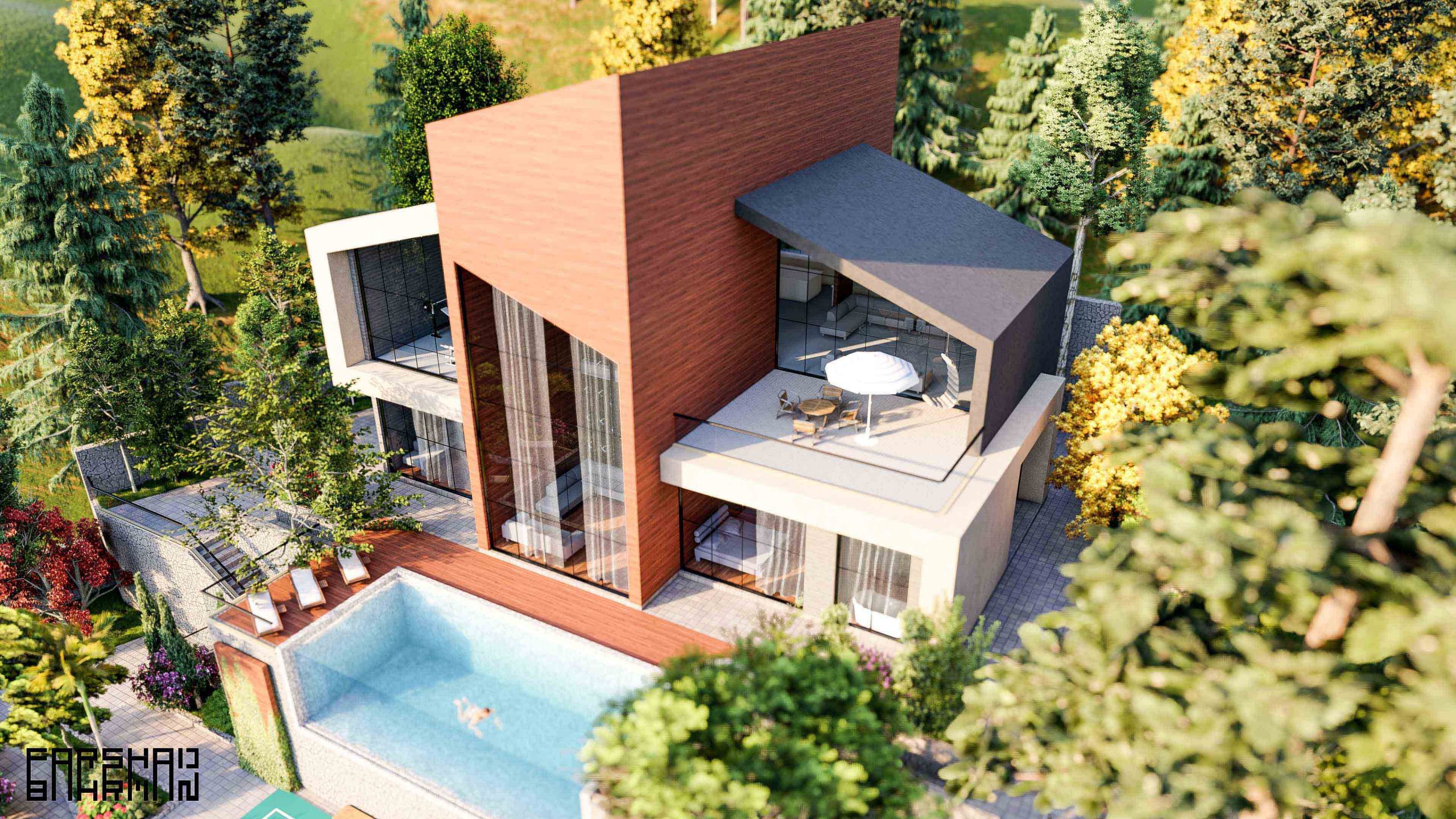 villa apartment landscape design architecture