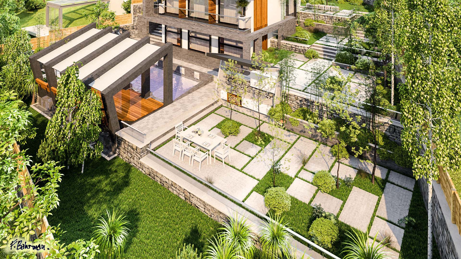 villa landscape architecture design