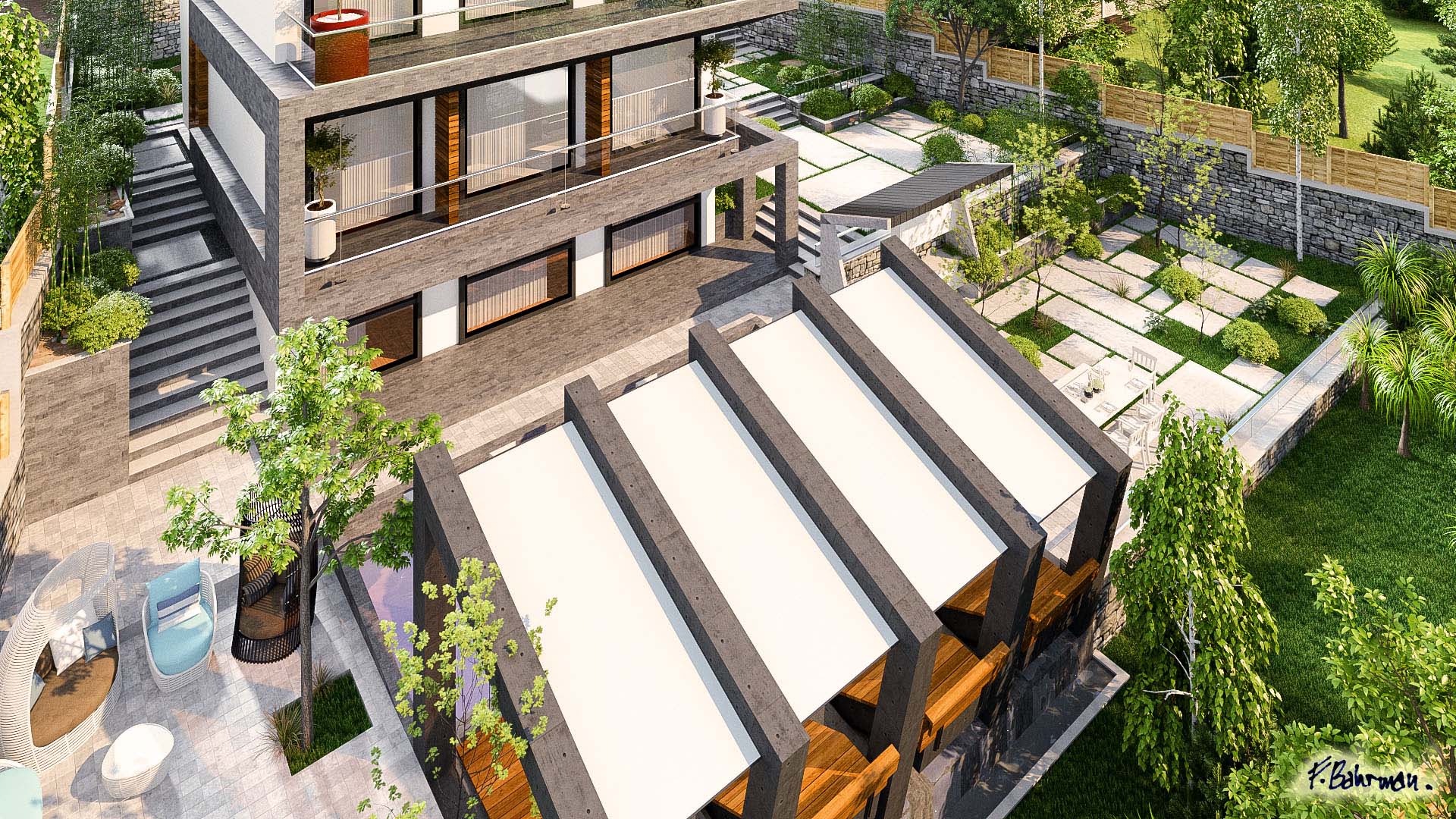 villa landscape architecture design