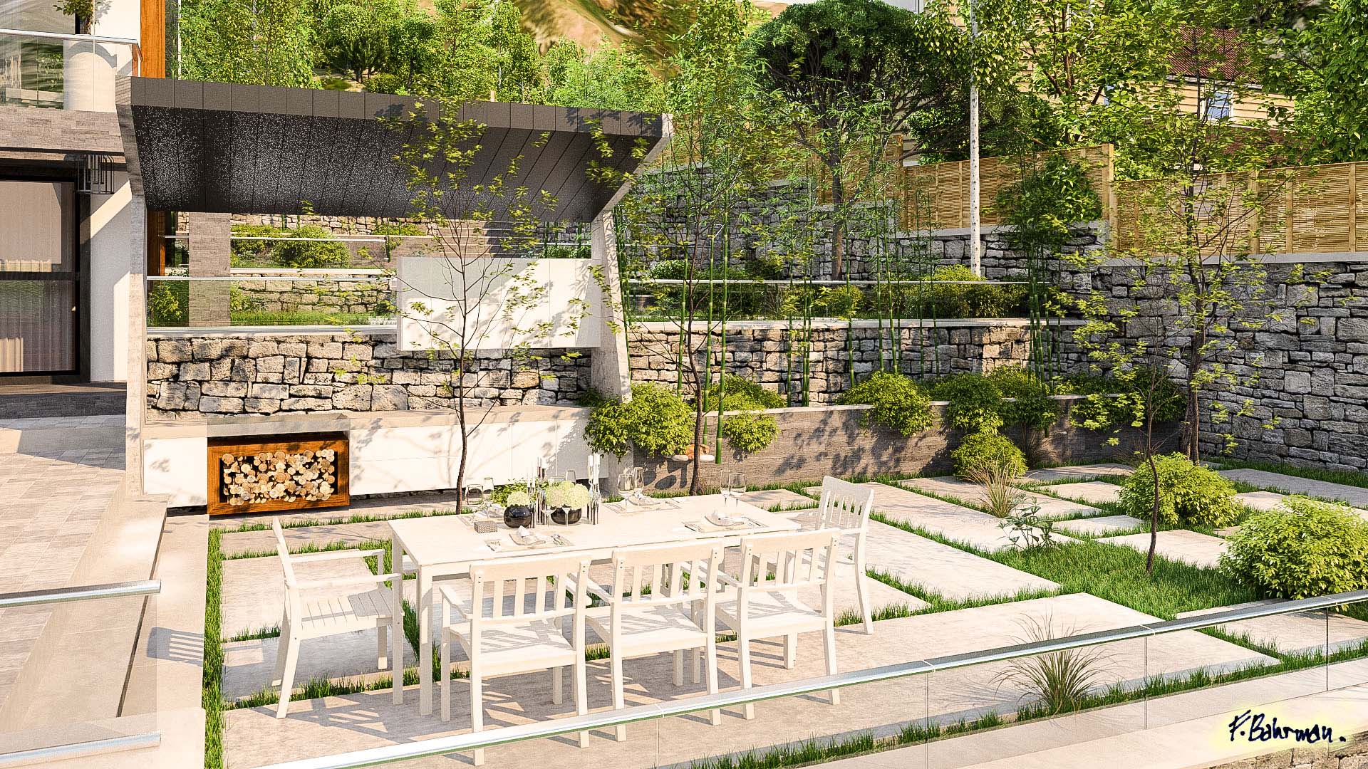 villa landscape architecture design