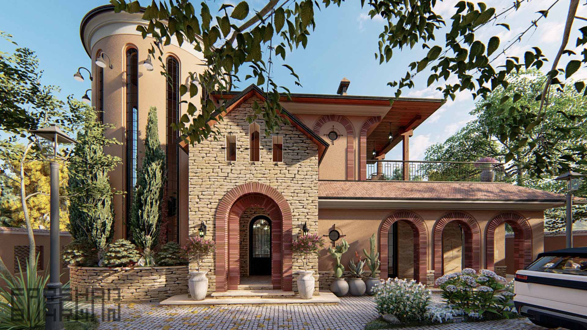 classic villa architecture design