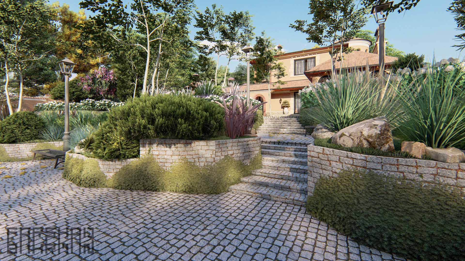 classic villa architecture design