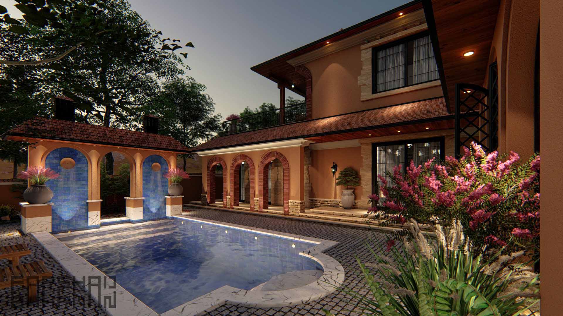 classic villa architecture design