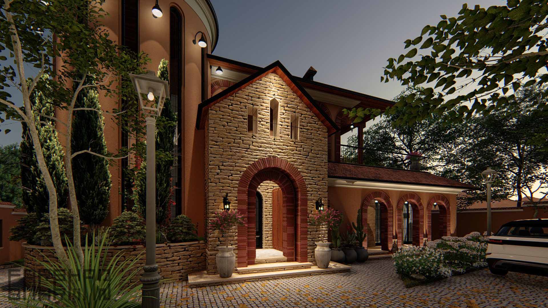 classic villa architecture design