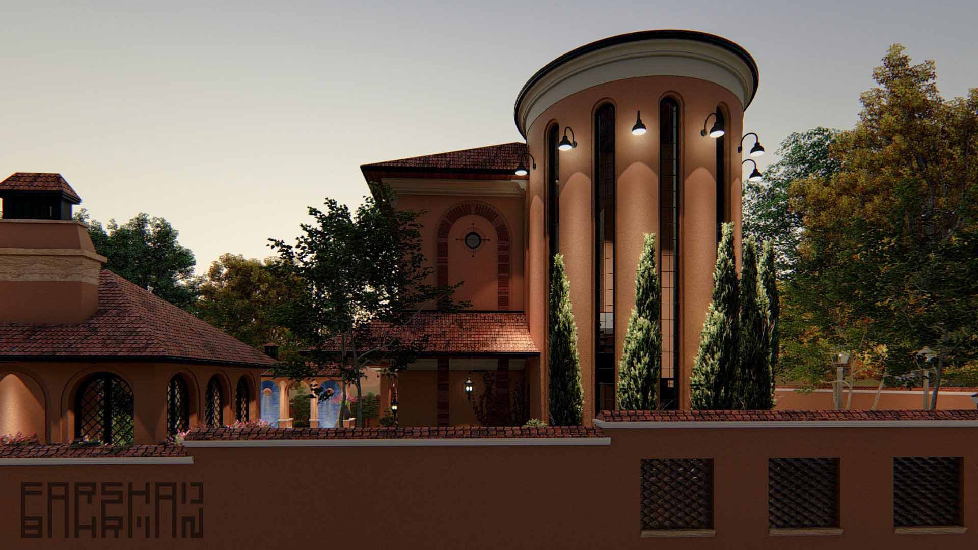 classic villa architecture design