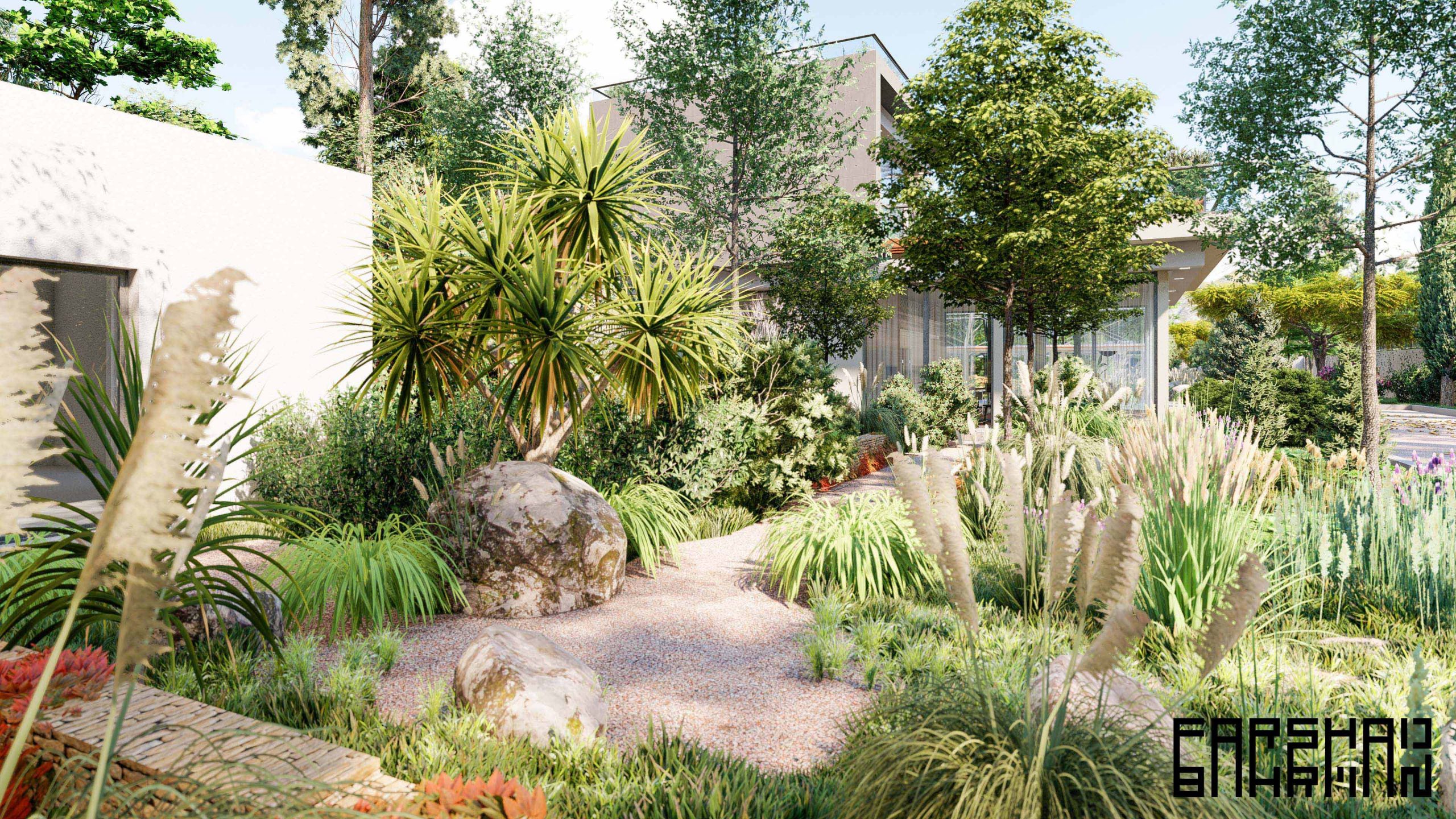 villa landscape design architecture exterior 