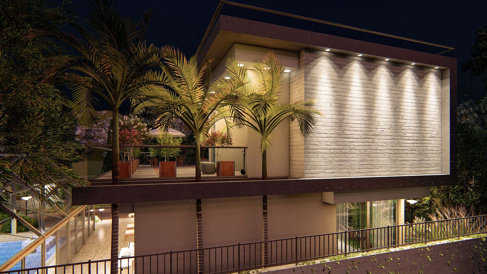 villa landscape design architecture exterior 