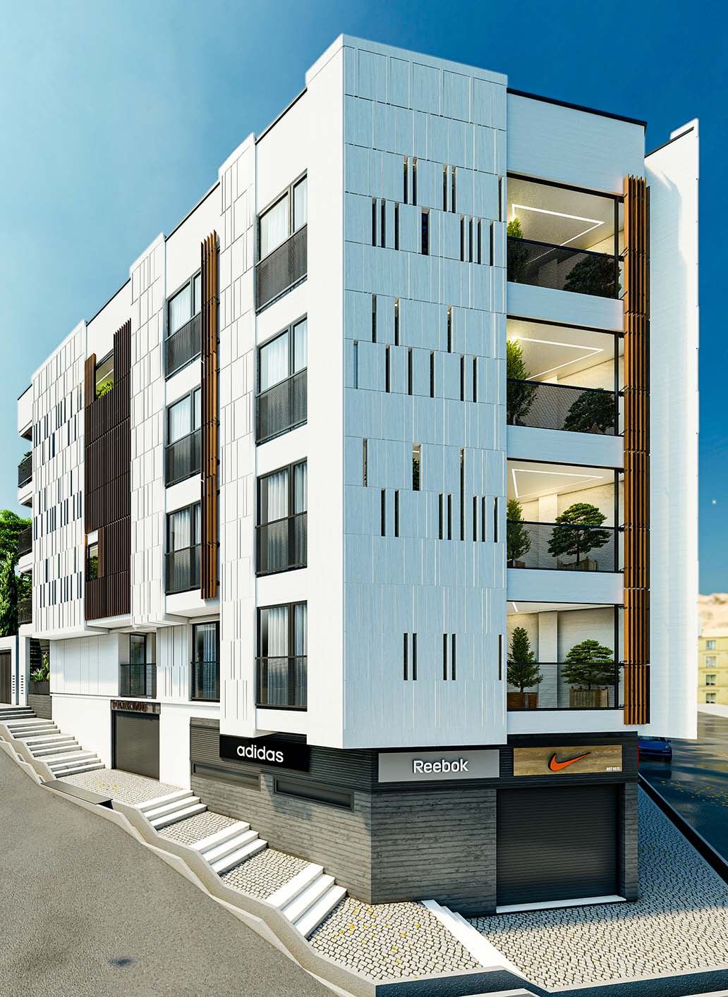 Apartment Exterior Facade Design Architecture