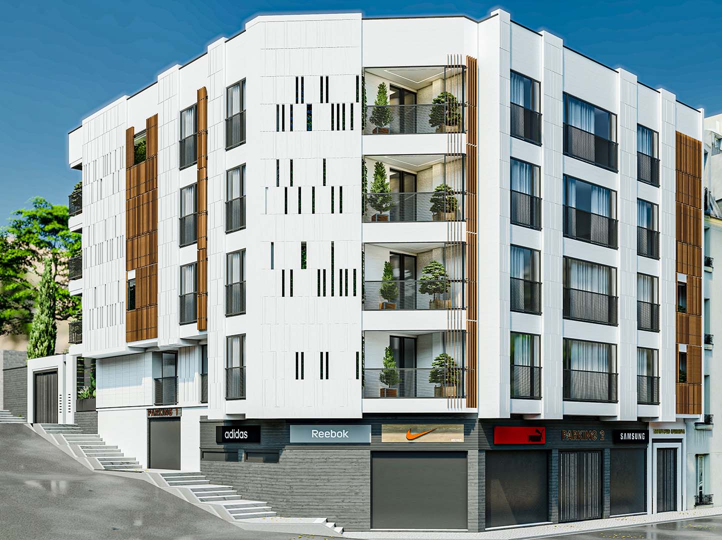 Apartment Exterior Facade Design Architecture