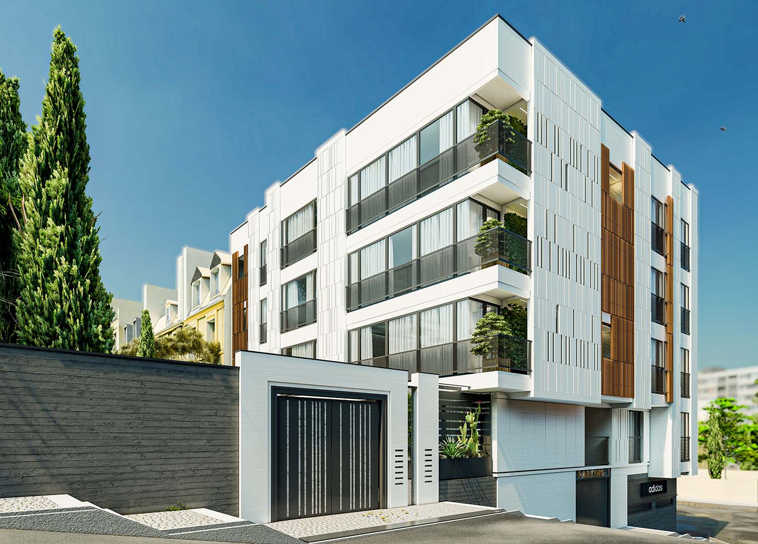 Apartment Exterior Facade Design Architecture
