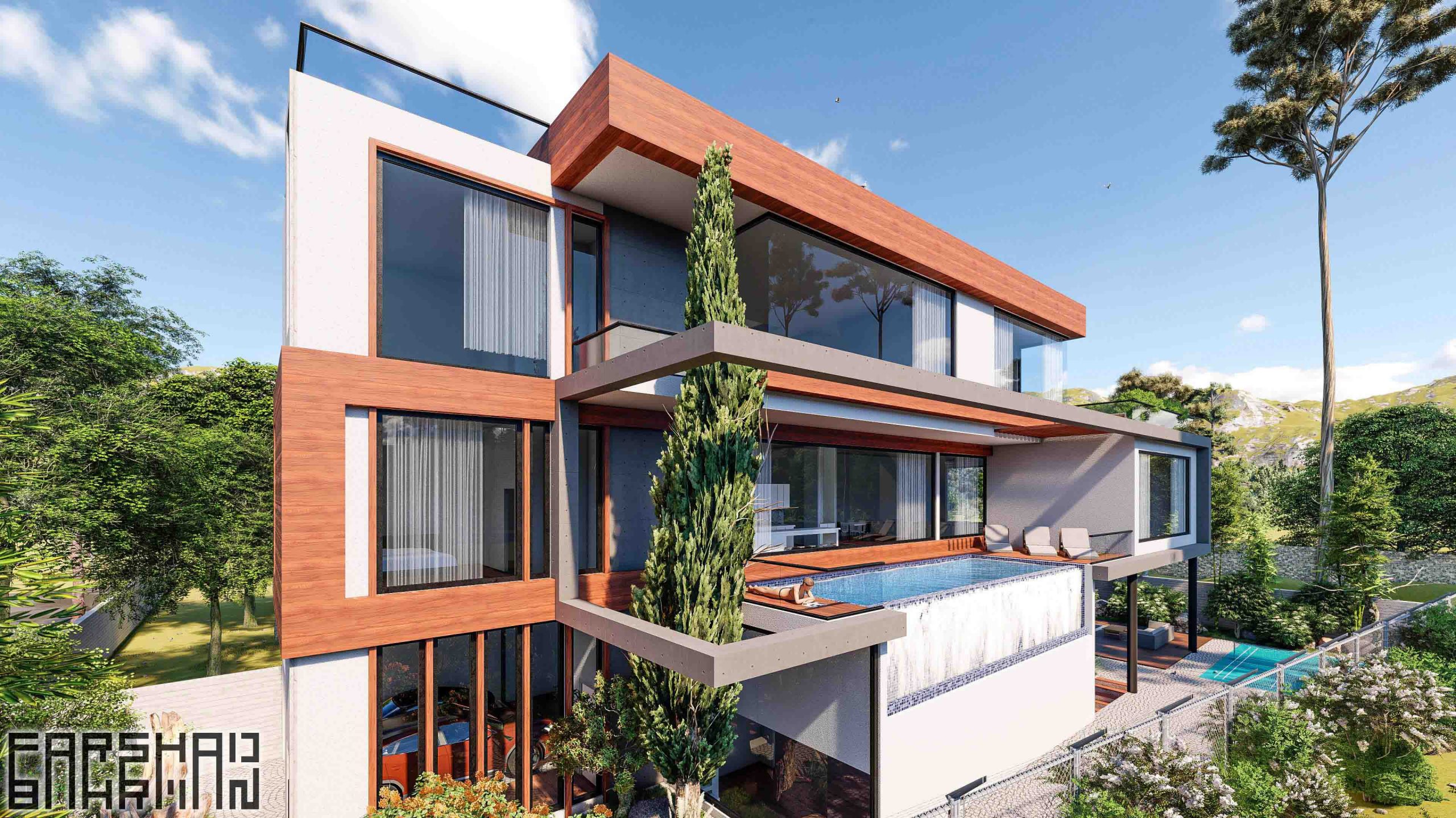 villa apartment landscape design architecture