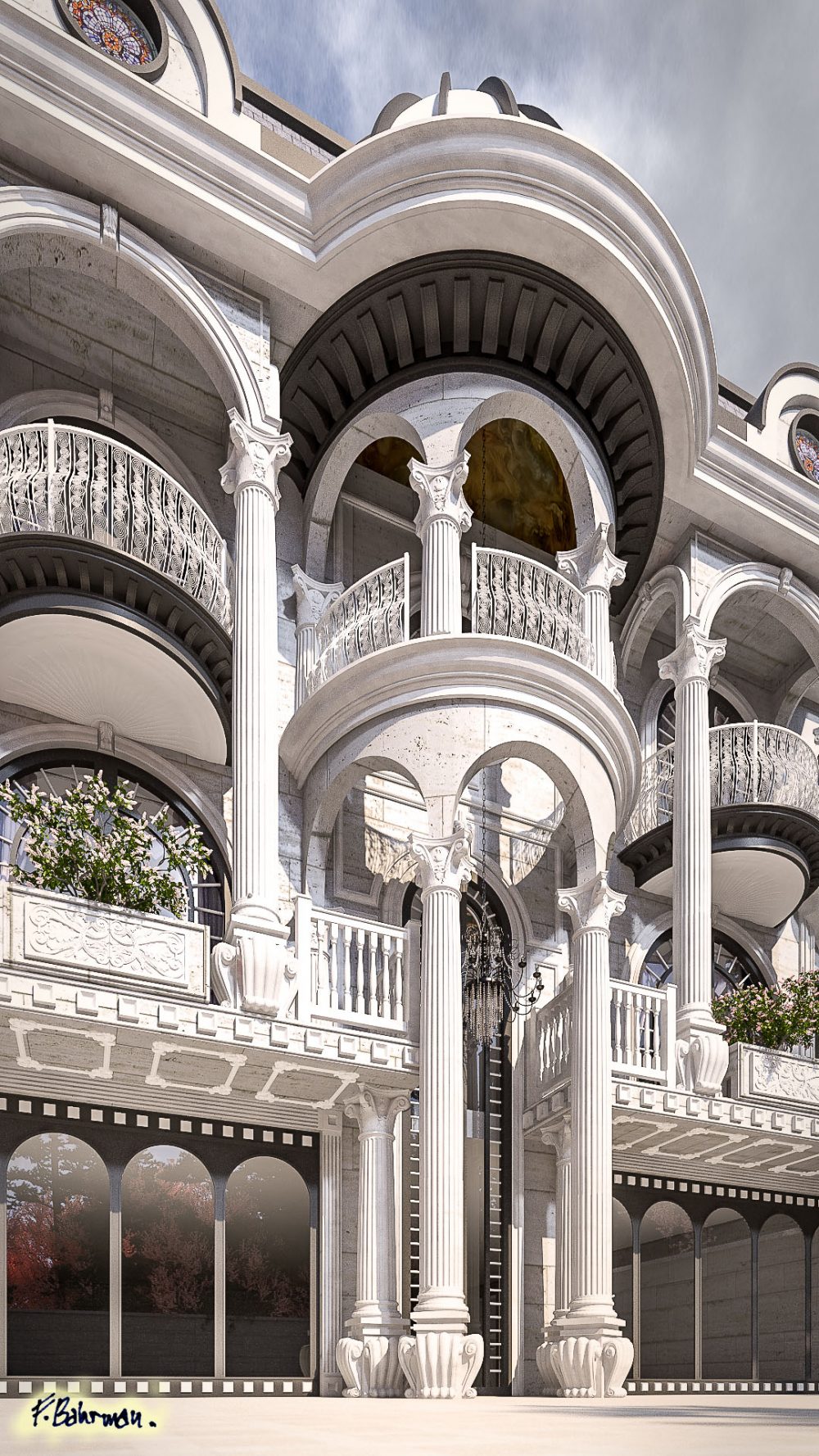 classic facade exterior architecture design apartment