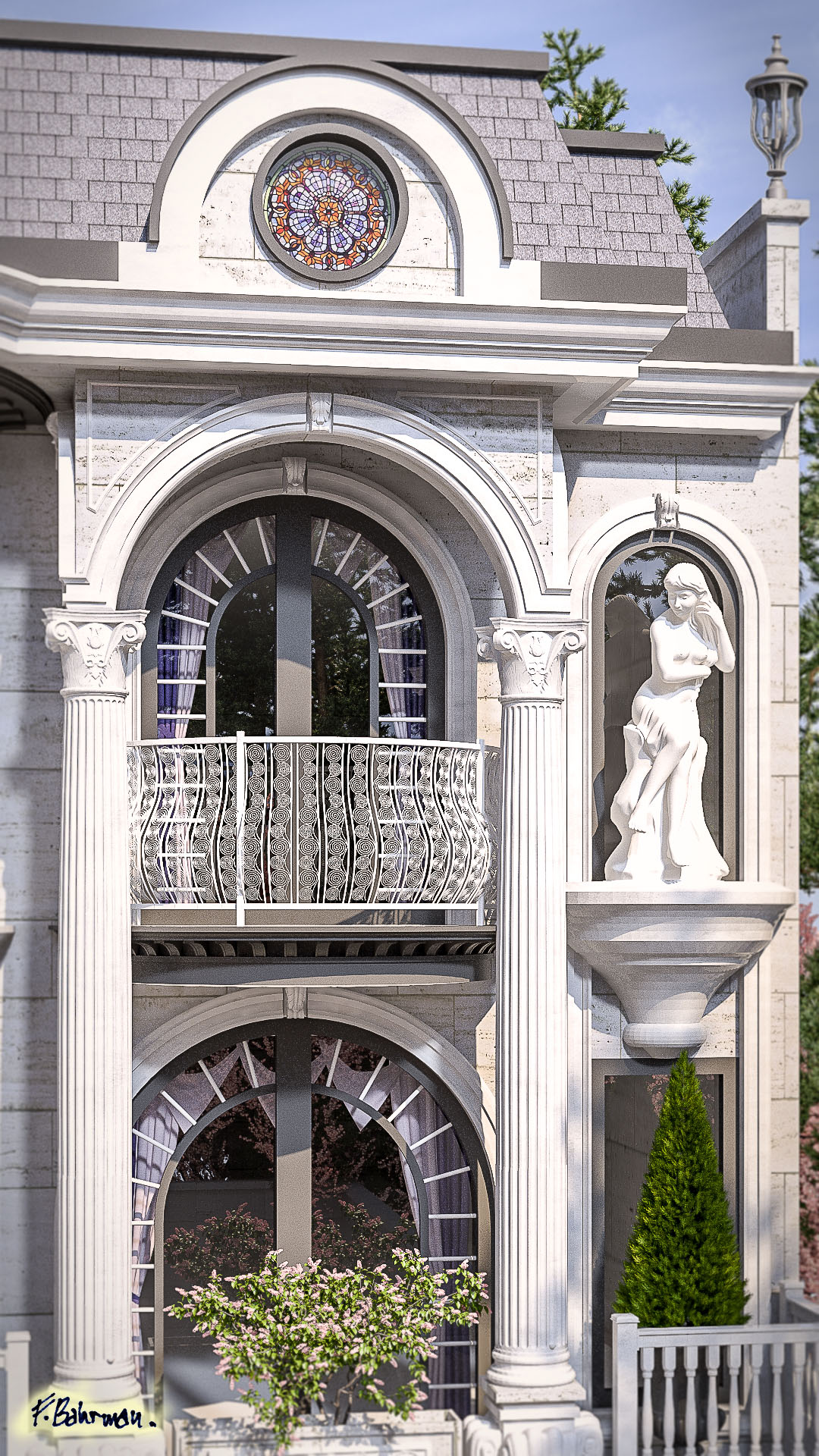 classic facade exterior architecture design apartment 