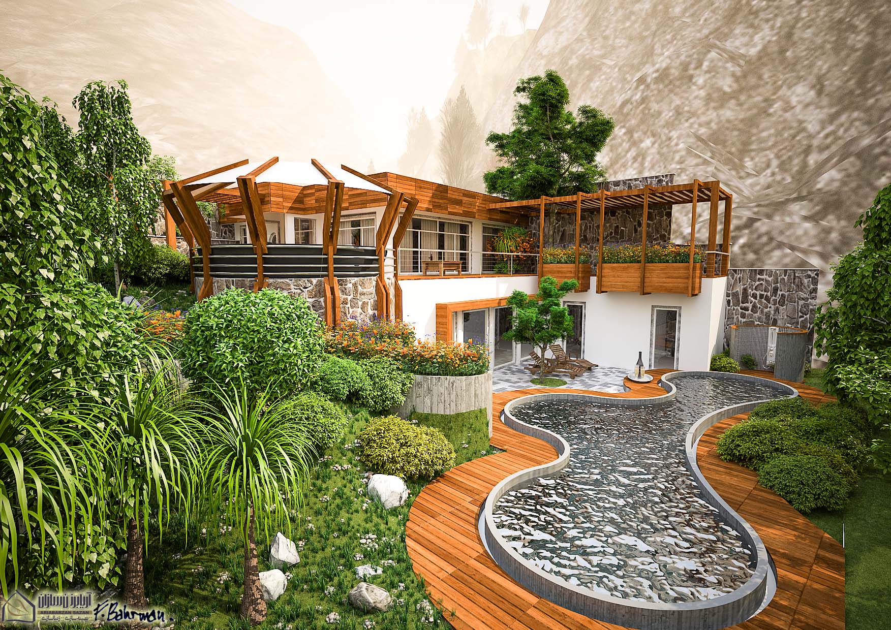 villa landscape architecture design