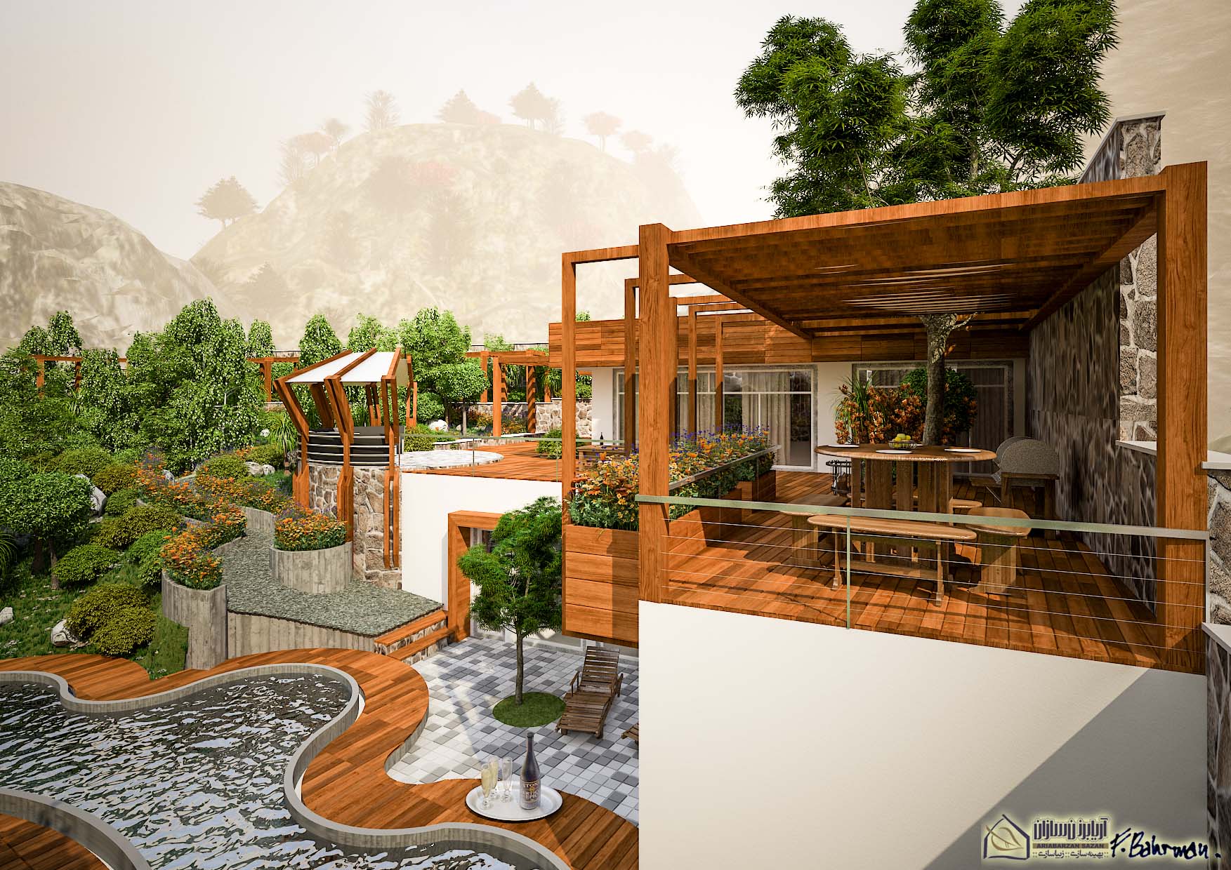 villa landscape architecture design