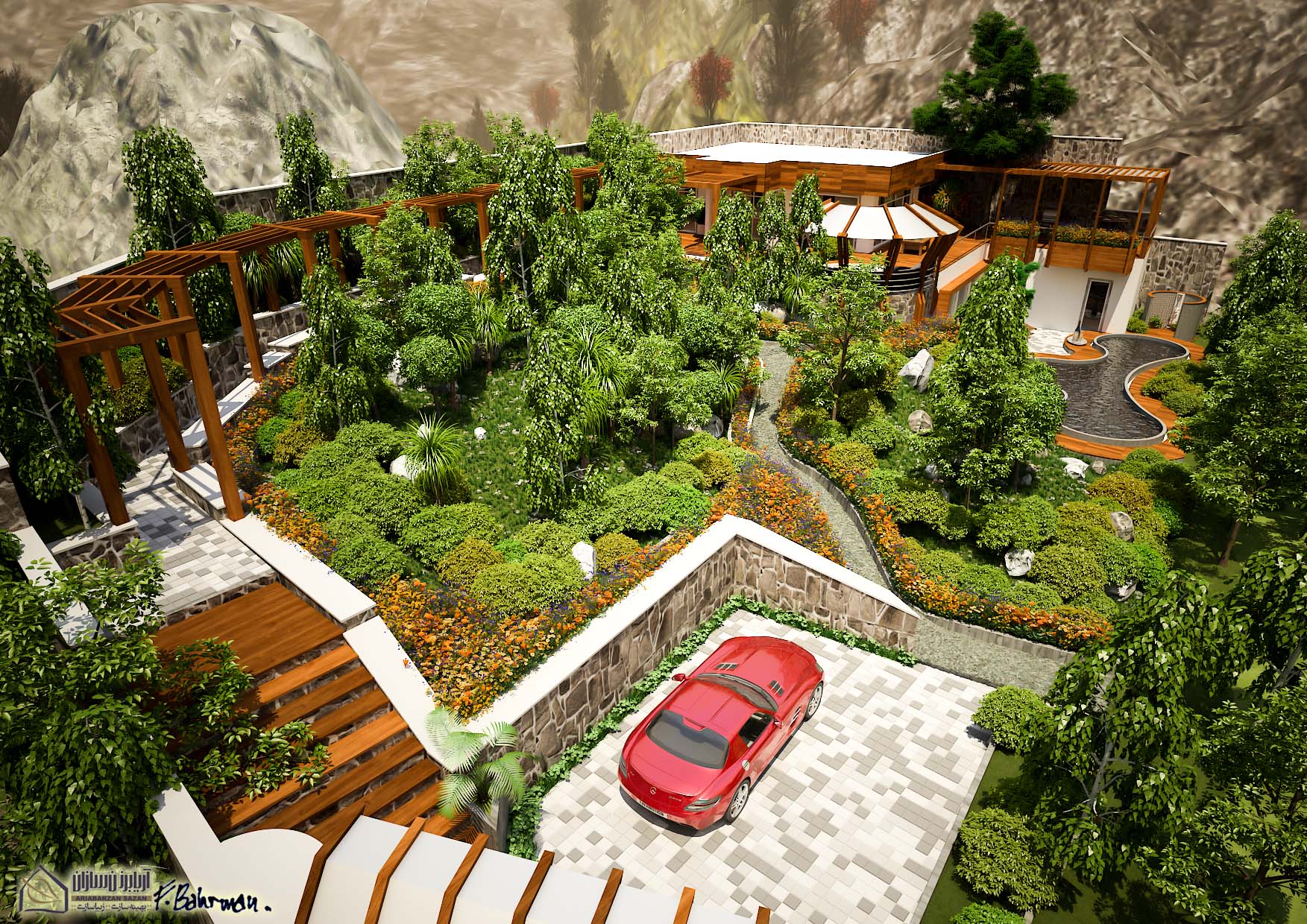 villa landscape architecture design
