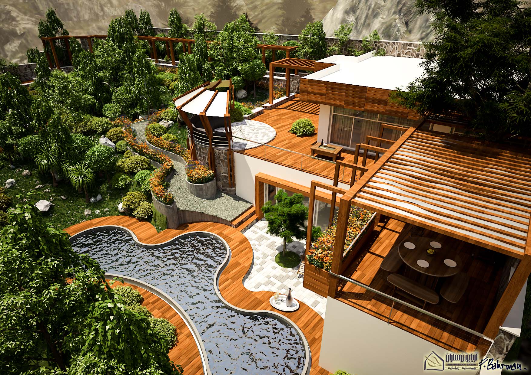 villa landscape architecture design