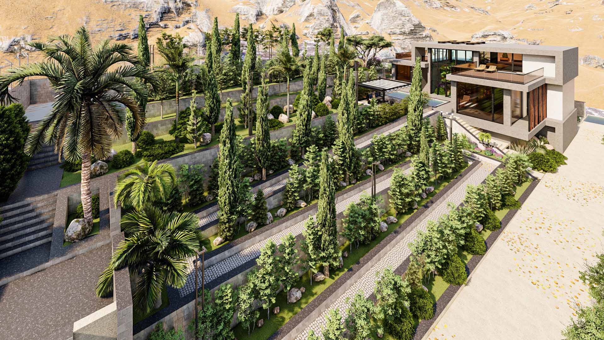 Villa Design Modern Exterior Landscape Architecture