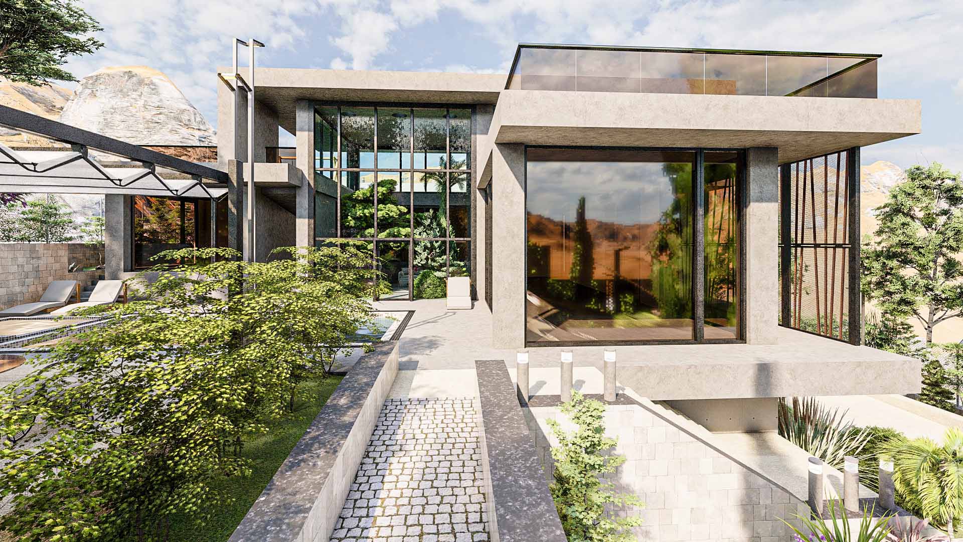 Villa Design Modern Exterior Landscape Architecture