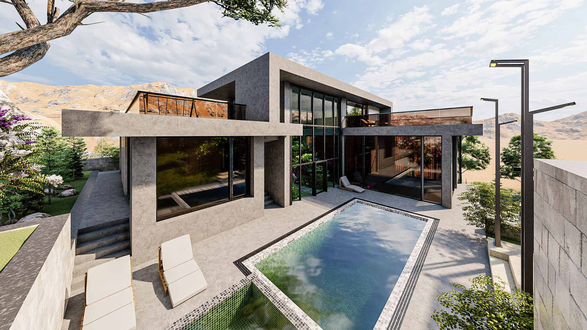 Villa Design Modern Exterior Landscape Architecture