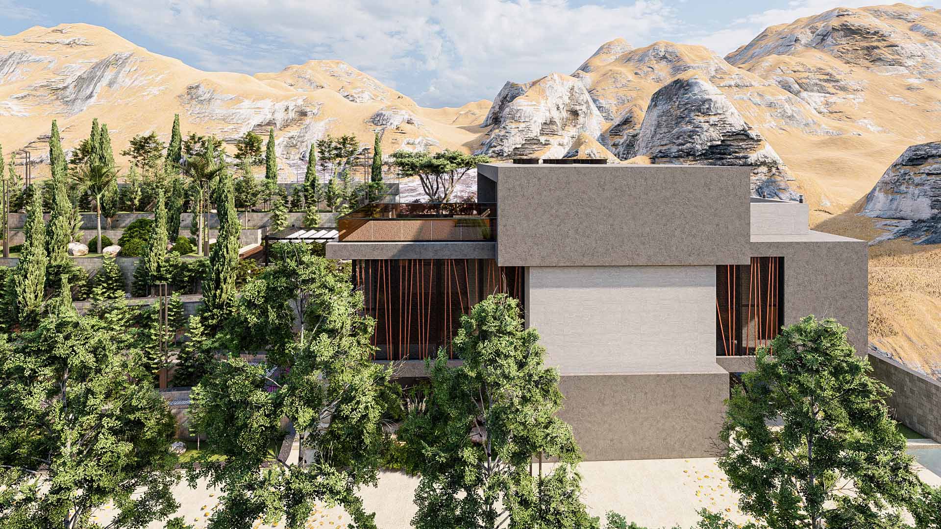Villa Design Modern Exterior Landscape Architecture