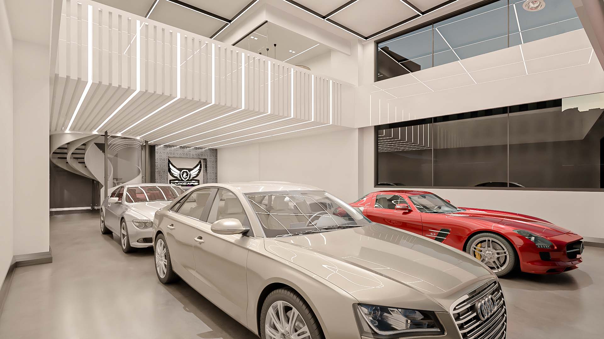 Car Showroom Interior Design Architecture Commercial 