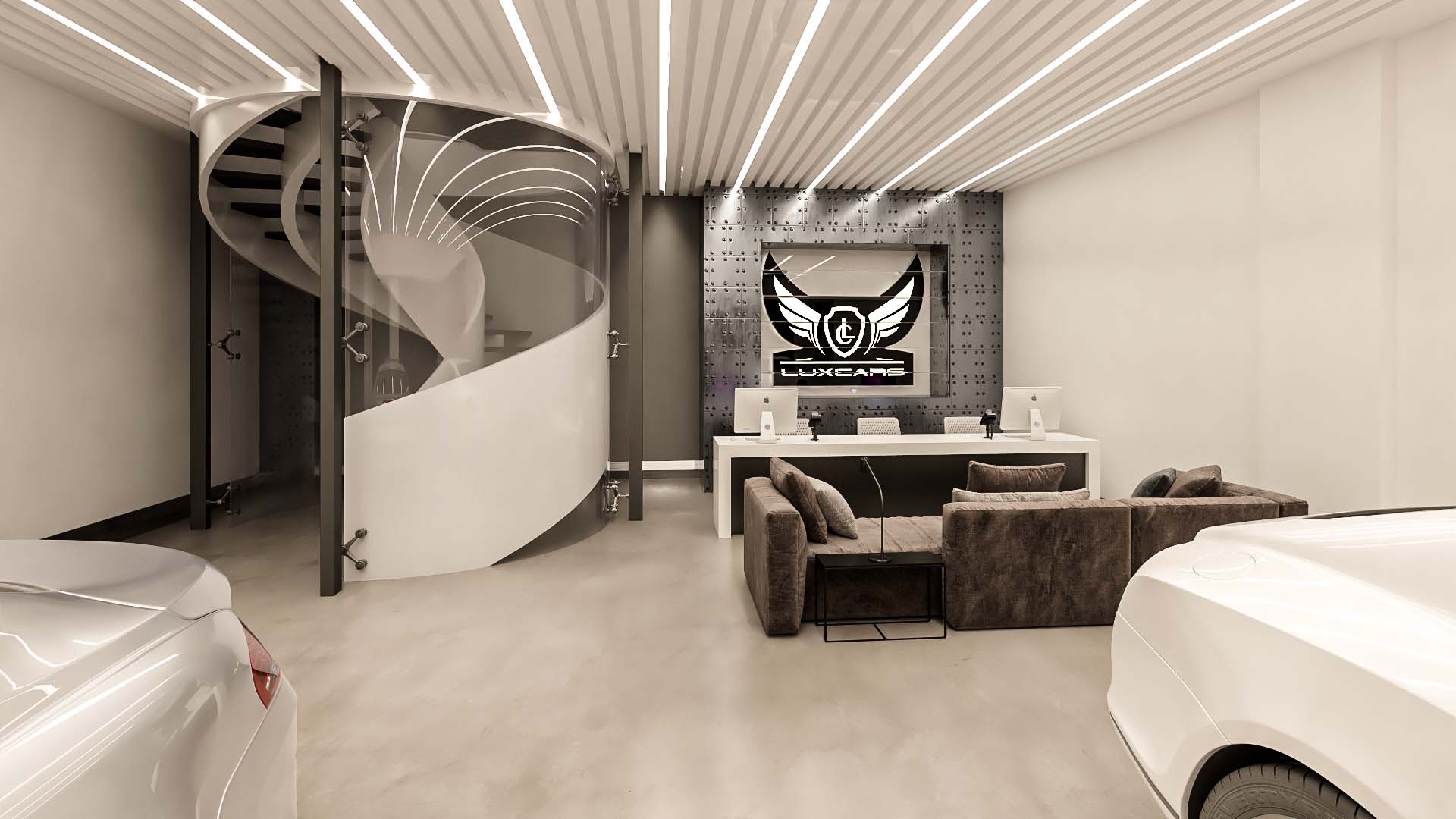 Car Showroom Interior Design Architecture Commercial 