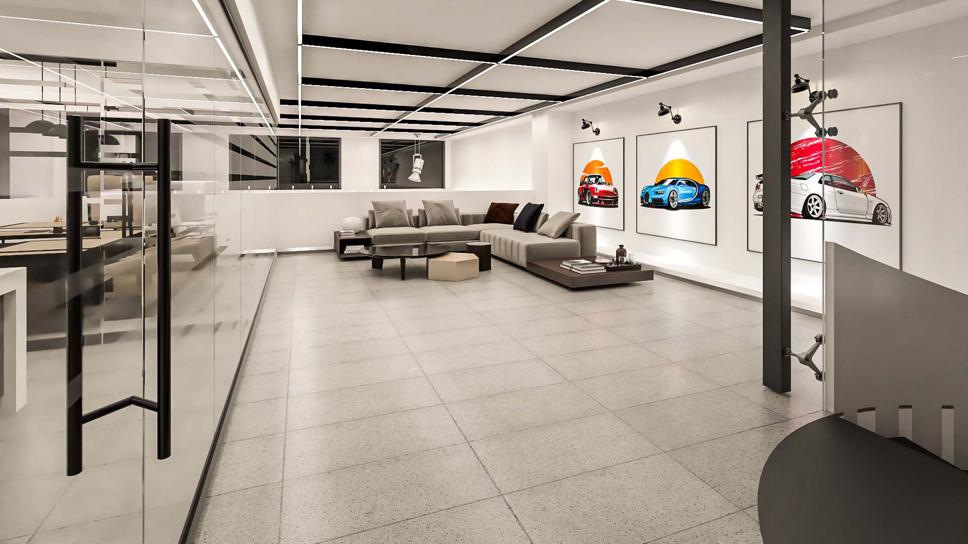 Car Showroom Interior Design Architecture Commercial 
