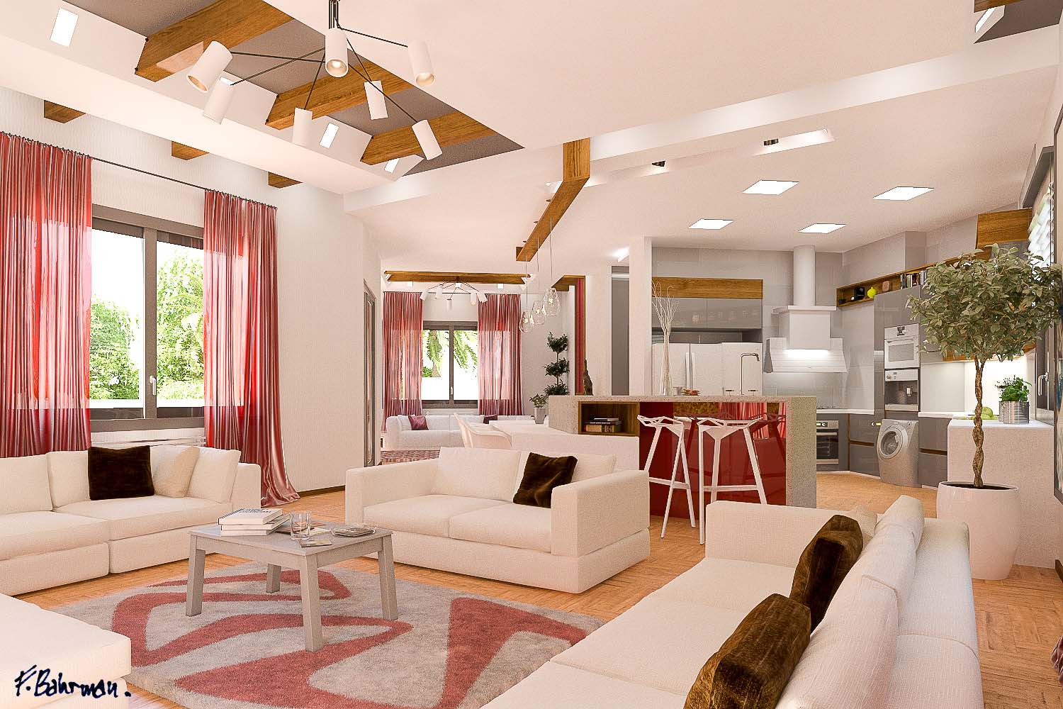 villa exterior interior cottage architecture design
