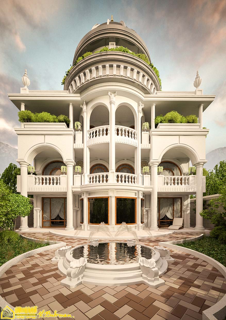 classic villa apartment exterior design architecture