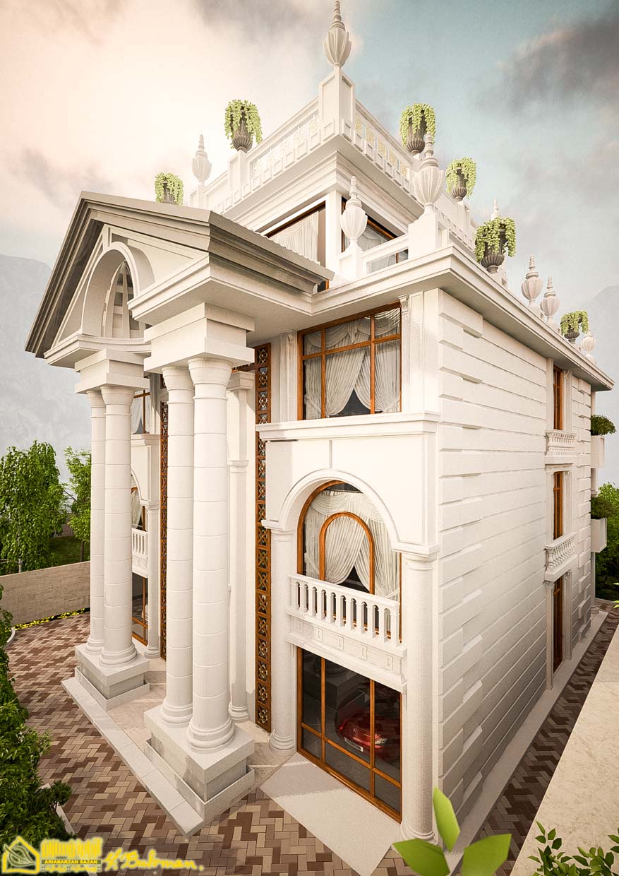 classic villa apartment exterior design architecture