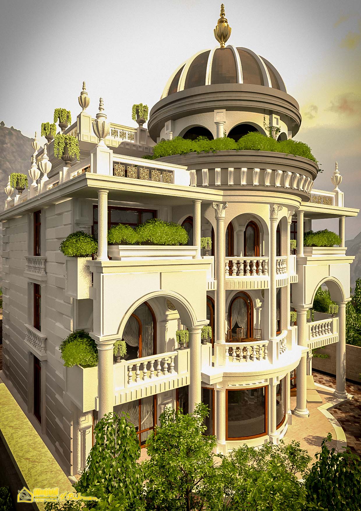 classic villa apartment exterior design architecture