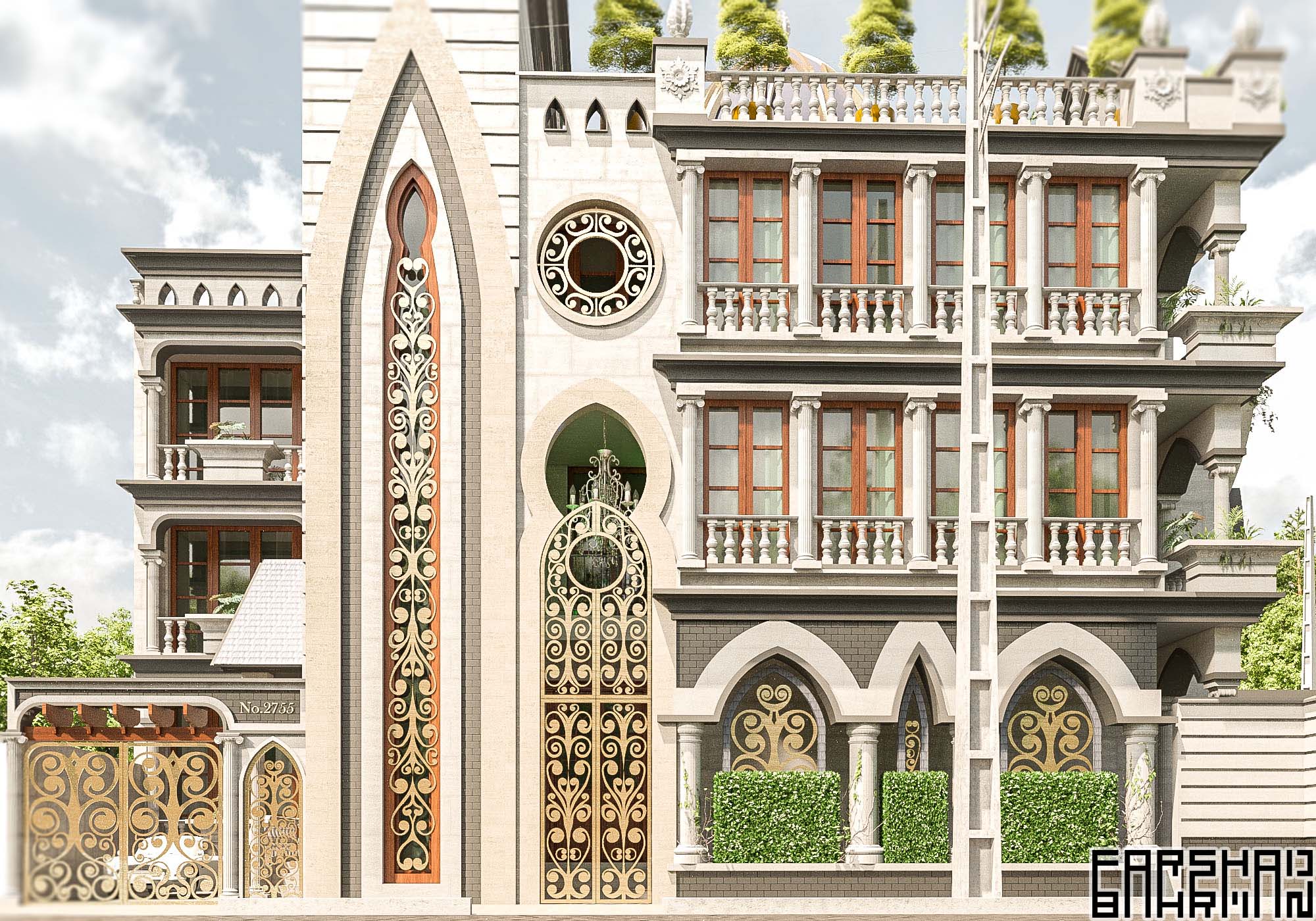 classic villa apartment interior exterior design architecture