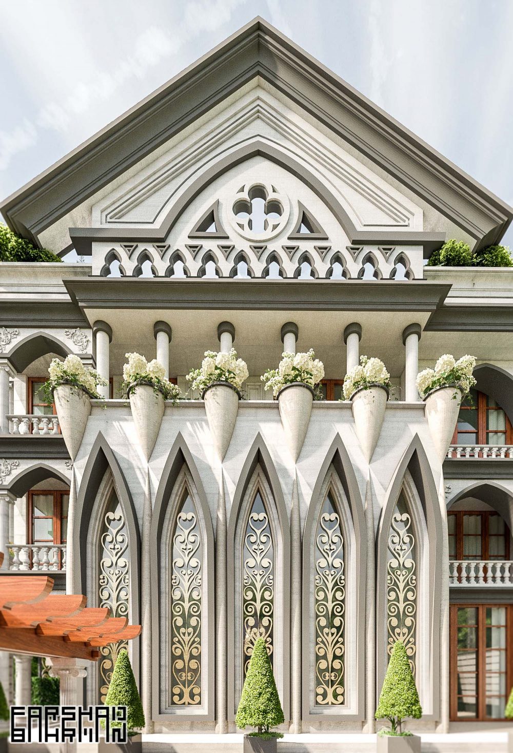 classic villa apartment interior exterior design architecture