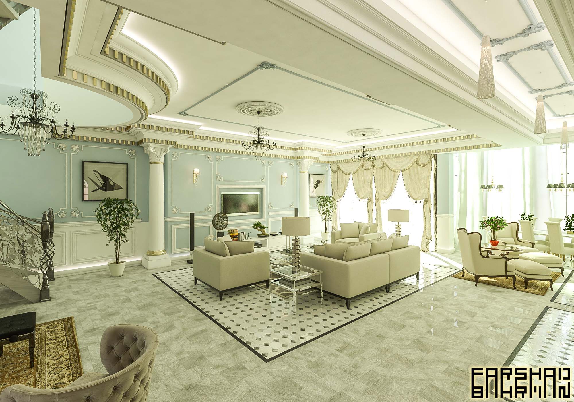 classic villa apartment interior exterior design architecture