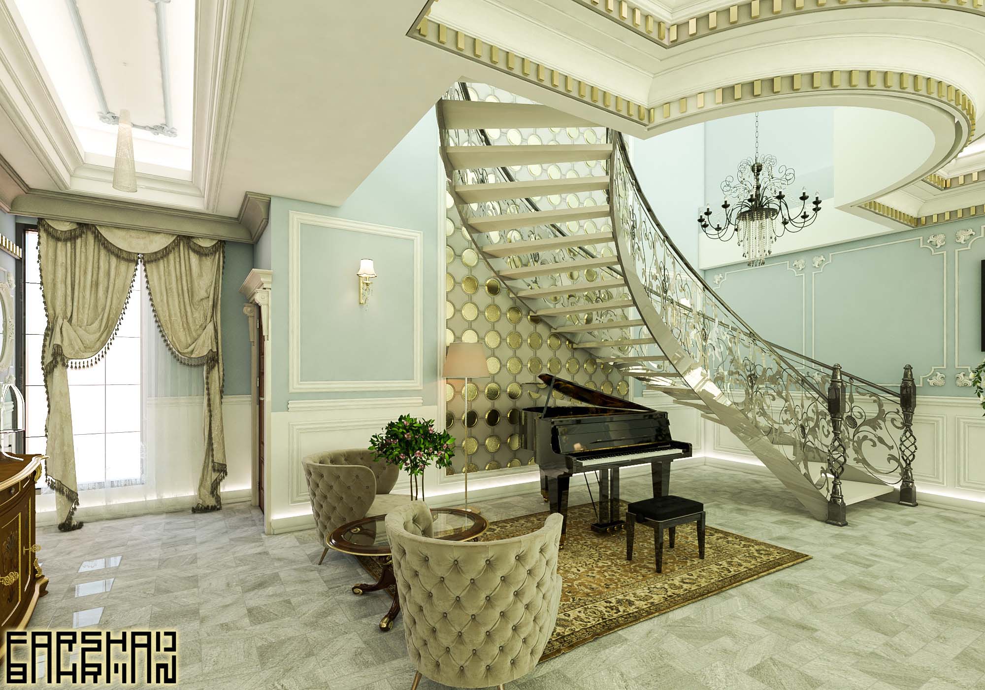 classic villa apartment interior exterior design architecture