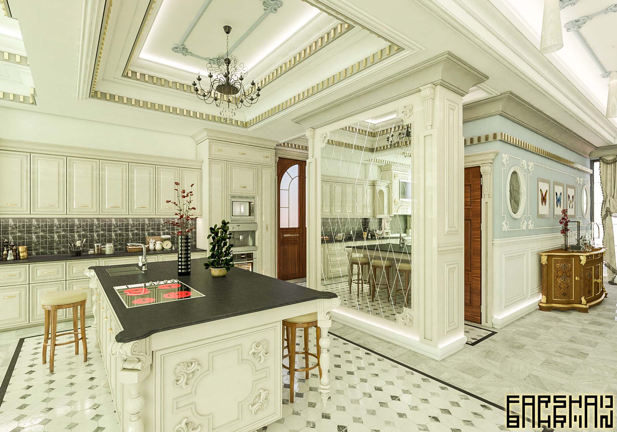classic villa apartment interior exterior design architecture