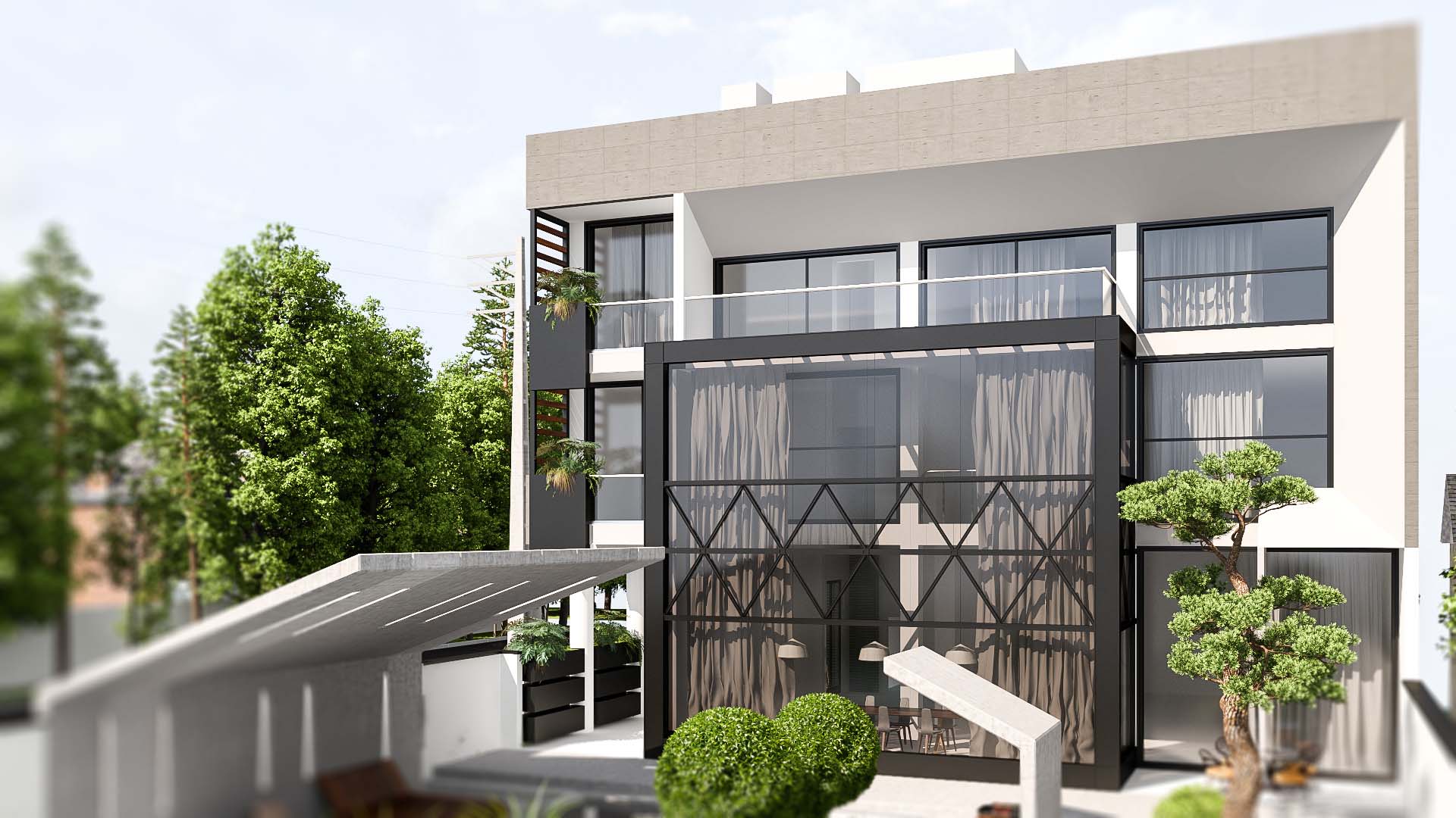 modern villa apartment interior exterior design architecture